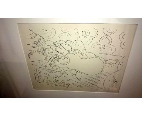 A Henri Matisse lithograph signed in pencil