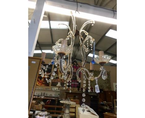 A 5 lamp chandelier for restoration