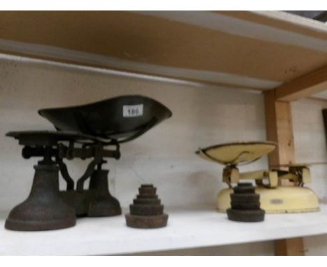 2 sets of scales and weights