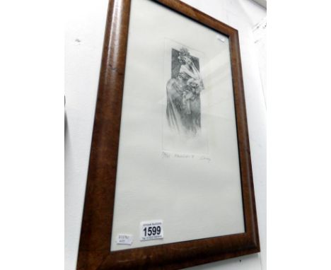 A limited edition print 97/175 entitled 'Enscend 1' signed Lady Leaning of Cushion