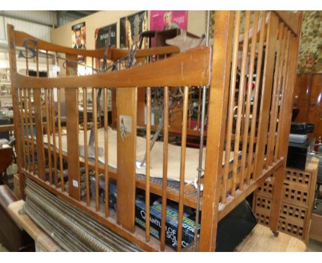 A vintage child's cot