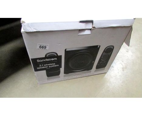 A Sandstrom wireless speaker system