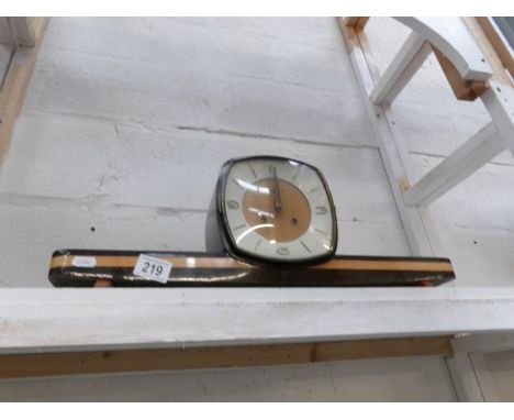 A Junghens mantle clock, a/f