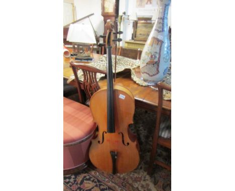 A cello with bow