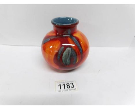 A small Poole pottery posy vase