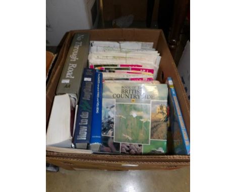 A quantity of Ordnance survey maps and other books