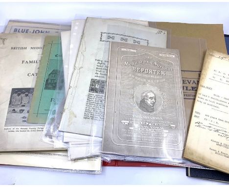 A small collection of ephemera, much of it relating to Sheffield, to include The Medical and Surgical Reporter, Philadelphia,