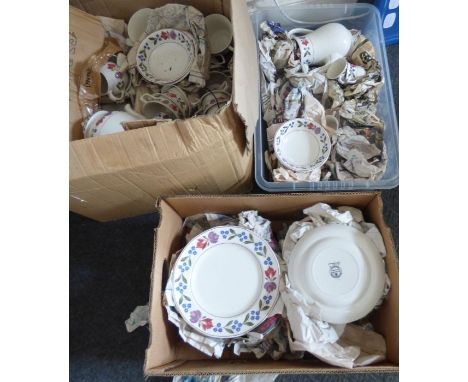 A large Adams ( old Cardinal ) dinner and tea set to include tea pot, coffee pot, plates, cups saucers, egg cups ( 3 boxes )