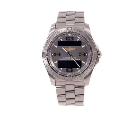 Gentleman's Breitling Chronometre Aerospace Avantage Titanium wristwatch, reference E79362, serial number 1044347, in box wit