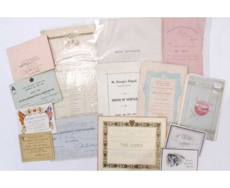 H.M.Queen Victoria, rare ticket to view the State Apartments at Windsor Castle dated July 21st 1859 and other Royal related e
