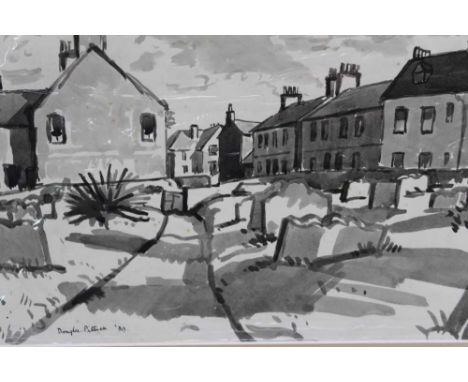 Douglas Pittuck (1911-1993) monochrome study, path from the church, signed and dated '39, with card mount, together with 9 fu