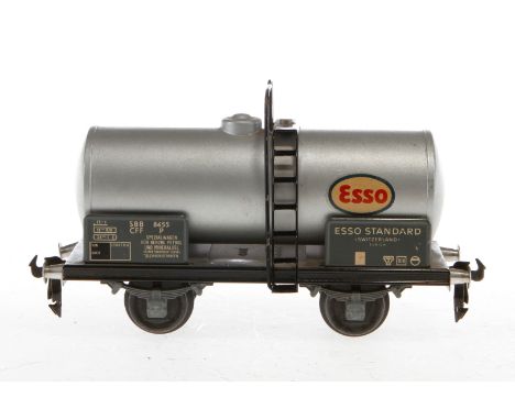 Buco Esso Kesselwagen 8655, Spur 0, silber, LS, L 16, Z 2-3