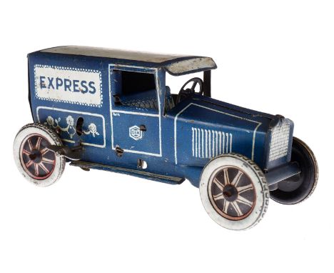 G &amp; K Express LKW, Nr. 520, CL, Uhrwerk intakt, leichte Gebrauchsspuren, L 14, noch Z 2