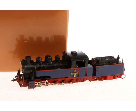 Bachmann/Westmodel E-Schlepptenderlok ”Aquarius”, Spur H0e, blau/schwarz, Alterungsspuren, OK, Z 1-2