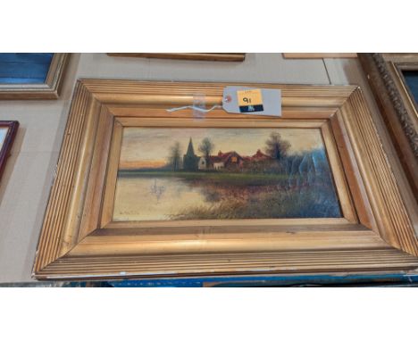 Victorian oil painting, framedPlease note this lot is not subject to VAT. The hammer price will still be subject to our buyer