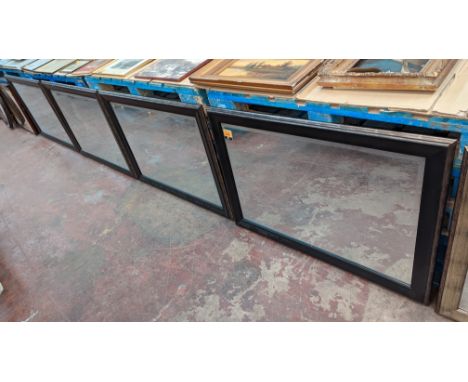 4 off framed rectangular mirrorsPlease note this lot is not subject to VAT. The hammer price will still be subject to our buy