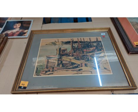 Ship scene, assumed to be a printPlease note this lot is not subject to VAT. The hammer price will still be subject to our bu