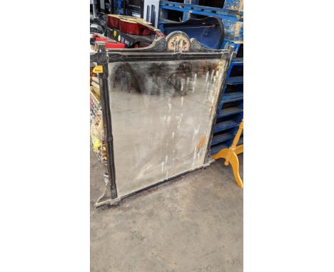 Large old mirror measuring approximately 96cm x 120cm maximum dimensionsPlease note this lot is not subject to VAT. The hamme