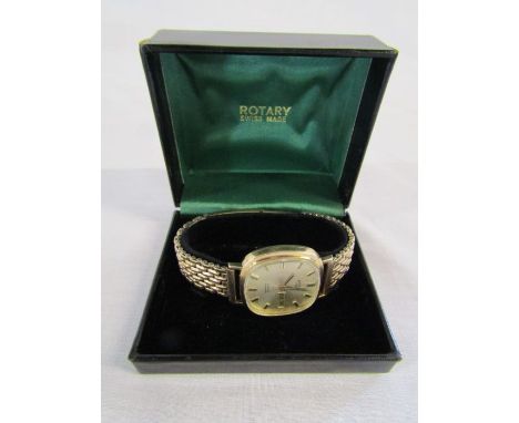 Gents 9ct gold Rotary automatic wristwatch - Swiss made - 21 jewels (af)