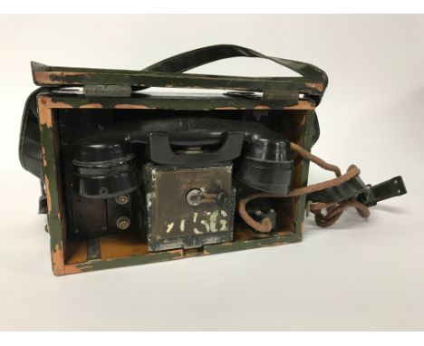 A British Army field telephone dated 1942.