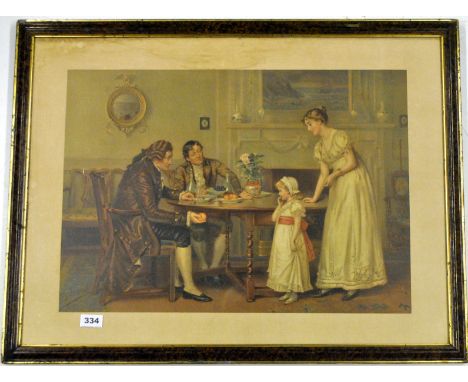 A framed 19th century Pear's print, frame size 79cm x 60cm.