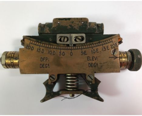 A World War II British Army Mark IV issue clinometer.
