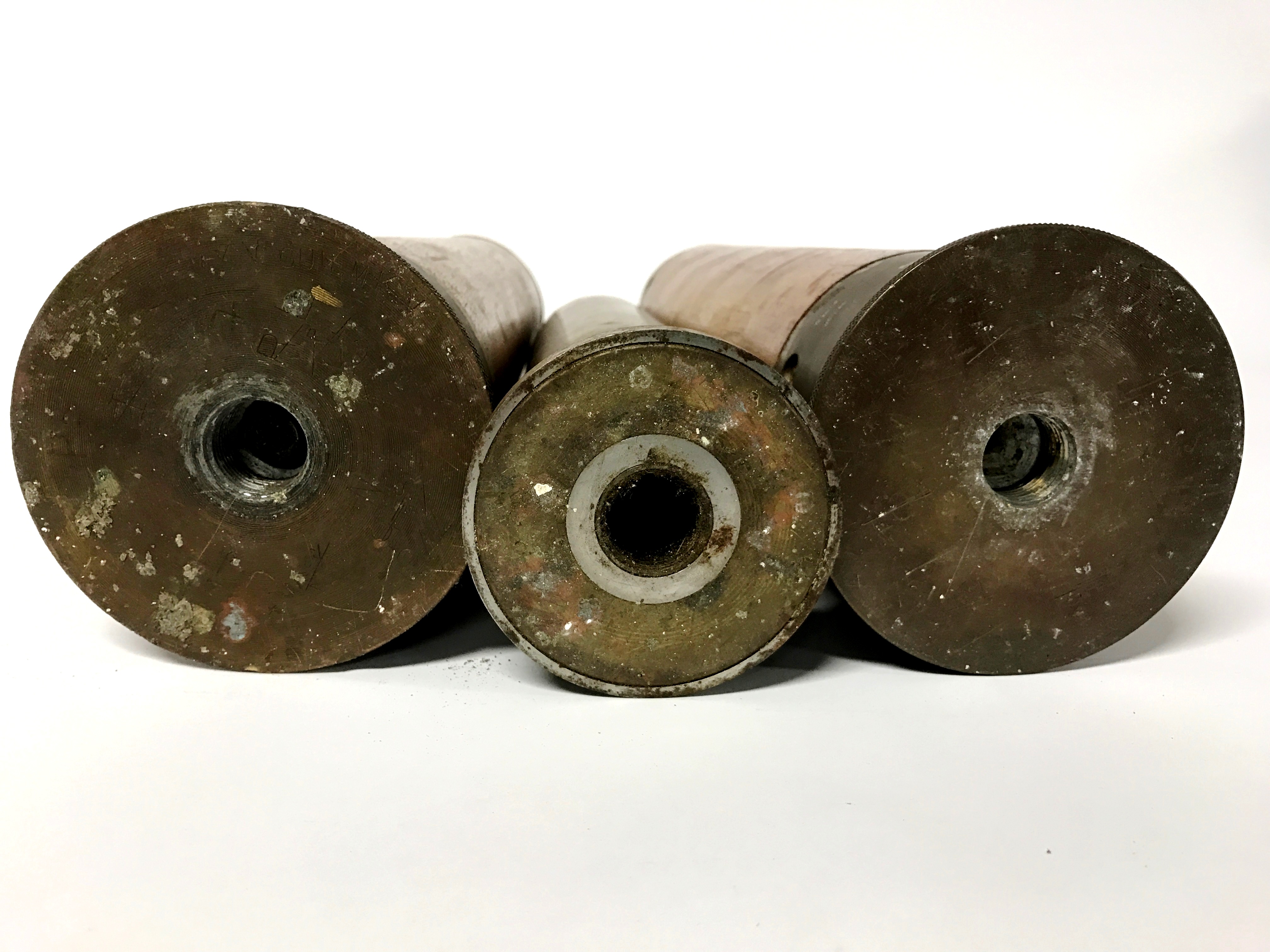 Two British World War II naval 12pdr shells for a QF 4-inch Mk V gun ...