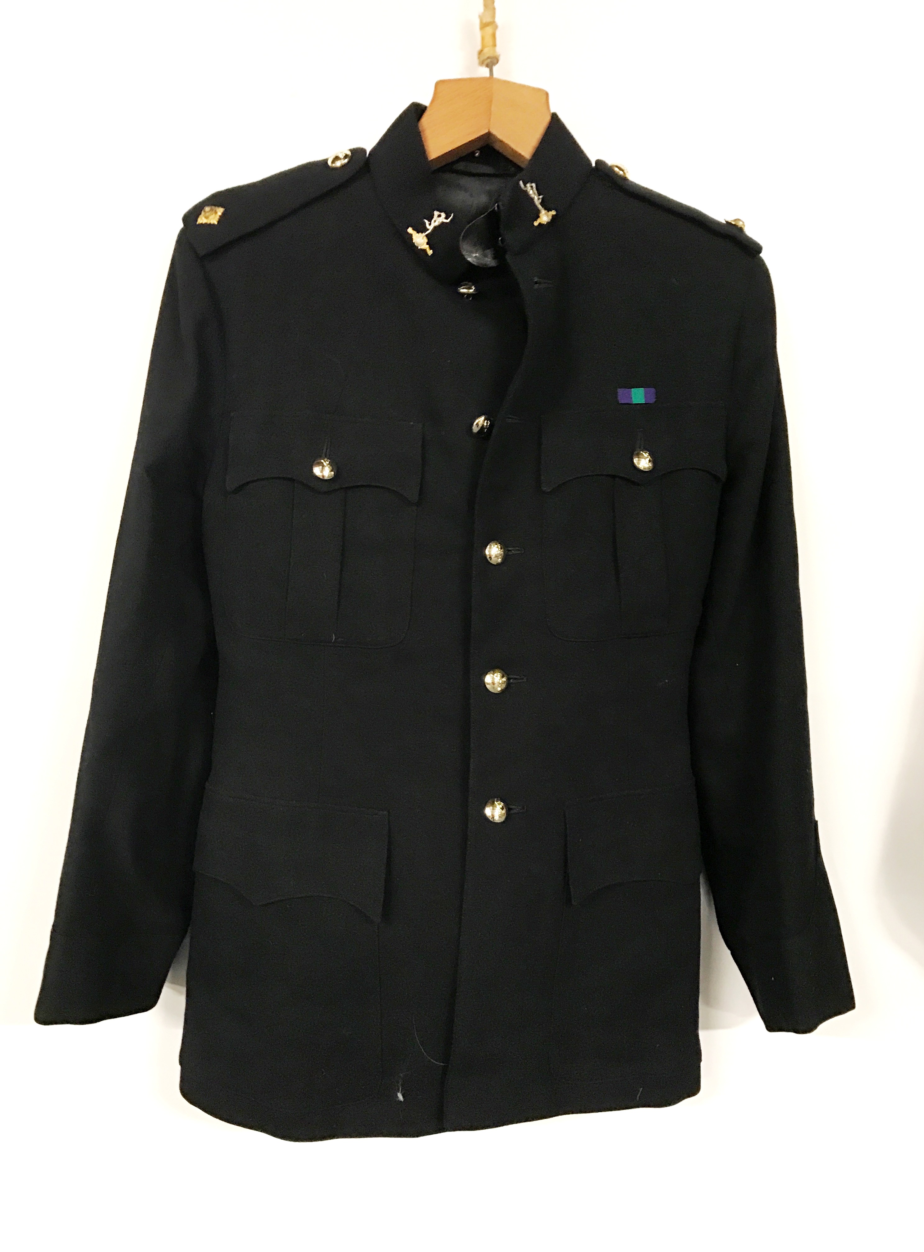 A British Royal Corps of Signals full dress uniform with officer's