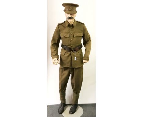 A World War I British Army full uniform for a Private in the Royal Artillery.