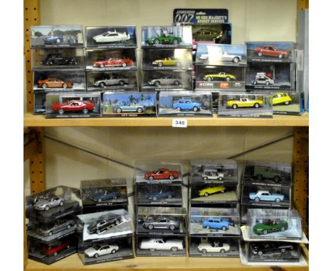 A large quantity of Corgi die cast James Bond vehicles.