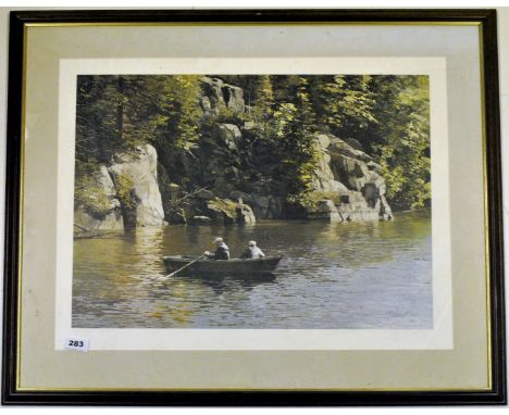 Paul Rappat, "Fisherman" limited edition print '93, 260 / 850, pencil signed by artist lower right, H. 84cm W. 71cm.