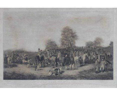 After Henry Calvert (1798-1869), "The Cheshire Hunt", engraving by Charles G. Lewis, published by Tho's Agnew, Feb. 19th 1842