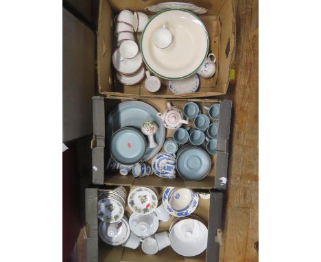 A Large Selection China Dinner Ware including , The Worcester Hop, Arrow Stone, Royal Stafford, etc. 