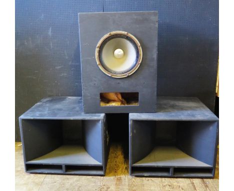 A Pair of PA Speakers, Celestion Speaker and Fisher tape deck 