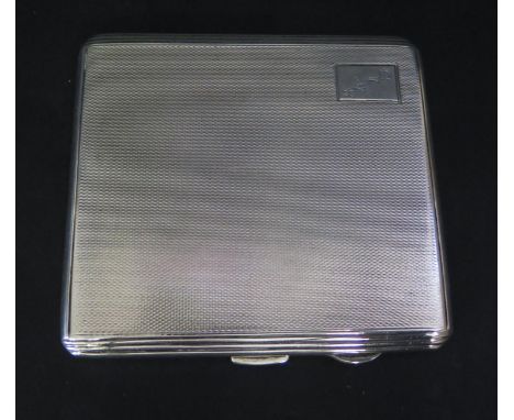 A George VI Silver Cigarette Case with engine turned decoration, Birmingham 1940, J.G Ltd, 112g 