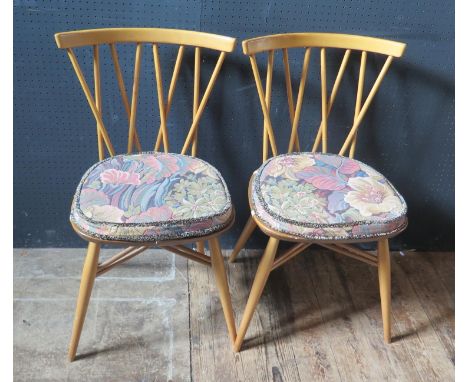 A Pair of Ercol Dining Chairs 