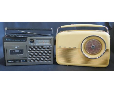 A Vintage BUSH Radio and Hitachi TRK-5030E Radio 