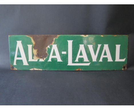 An Alta Laval Enamel Sign, 34x10cm 