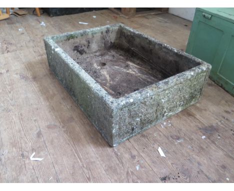A Concrete Garden Trough, 69x51cm 