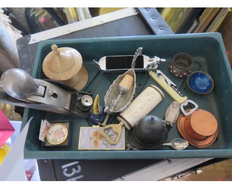 A Selection of Oddments including miniature copper ARMY SERVICE  top hat, dachshund ring stand, etc. 