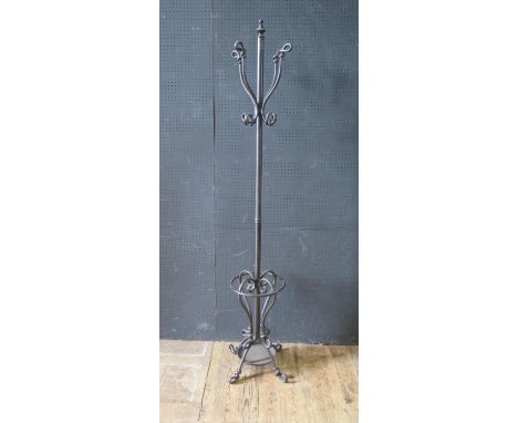 A Wrought Iron Coat Stick Stand 