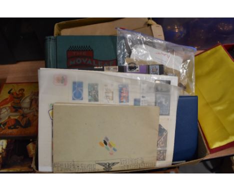 A selection of 20th century stamp albums and first day covers