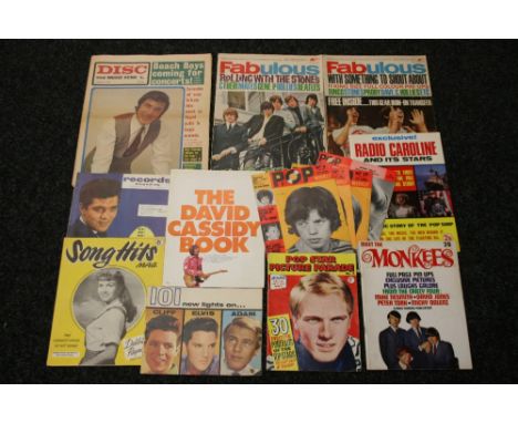 60s MUSIC MAGAZINES - a collection of 14 magazines from the 60s to include Third Year Vols 8-10 and 12 of Pop Weekly, Pop Sta