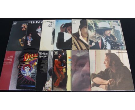 US ROCK - Quality pack of 12 x LPs. Artists/titles are Bob Dylan (x6) inc. S/T (UK mono '33' original BPG 62022, just a few l