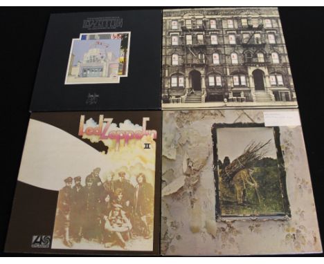 LED ZEPPELIN - 4 x collectable pressing LPs. Titles are II (plum Atlantic 588198 A2/B5, lovely vibrant Ex vinyl/Ex sleeve), I