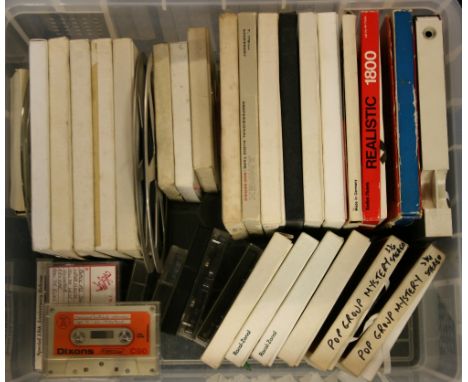 MIKE READ STUDIO REELS & CASSETTES - great box of 25+ studio reel 2 reel recordings and 11 cassettes from the 60's through to