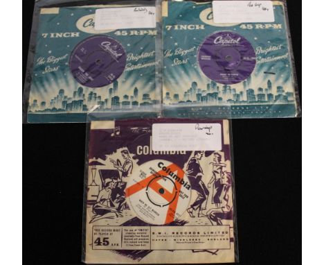ROCKABILLY/DOO WOP - 3 x scarce 7" cuts! Titles are Esquerita - Rockin' The Joint (45-CL 14938, nice Ex), The Cues - Prince O