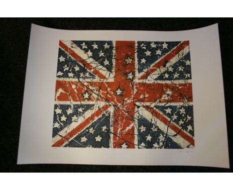 STONE ROSES - Waterfall - Limited Edition Numbered Lithograph Number 71 / 500 - Signed by John Squire - Mint condition (100x7