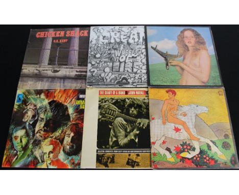 R&B/CLASSIC ROCK - An excellent pack of 6 x LPs. Titles are Chicken Shack O.K. Ken? (original Blue Horizon mono 7-632009), Fl