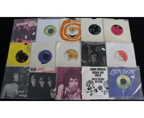 CLASSIC ROCK SINGLES - A really excellent lot of around 90 x 7" releases. Artists/titles include Danny King - Pretty Things (